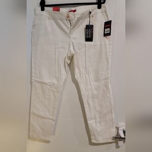 Pure Energy Stretch Denim White Jeans